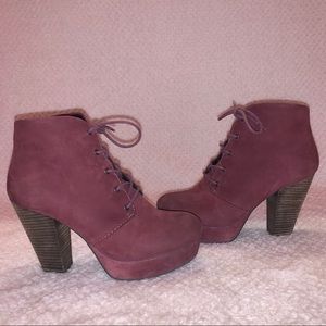 Steve Madden Raspy Booties Burgundy 10